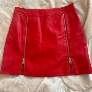 Red mini skirt (small/medium)
